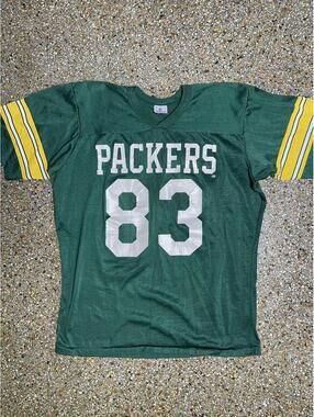 Vintage 80s Rawlings Green Bay Packers NFL Jersey Mens Medium